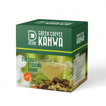 Dcube Regular Green Coffee Kahwa (30 Bags Pack)