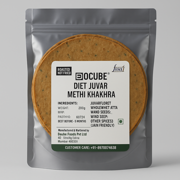 Dcube Diet Juvar Methi Khakhara 200gms