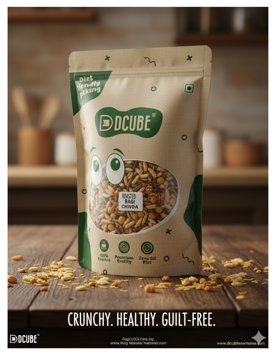 Dcube Roasted Ragi Chivda 200gm