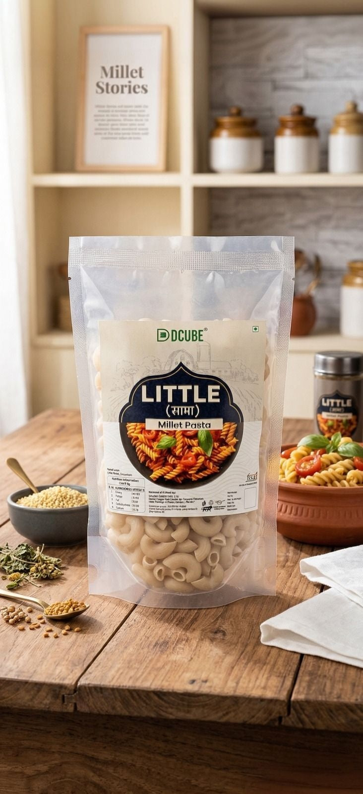 DCUBE LITTLE MILLET PASTA 180GM