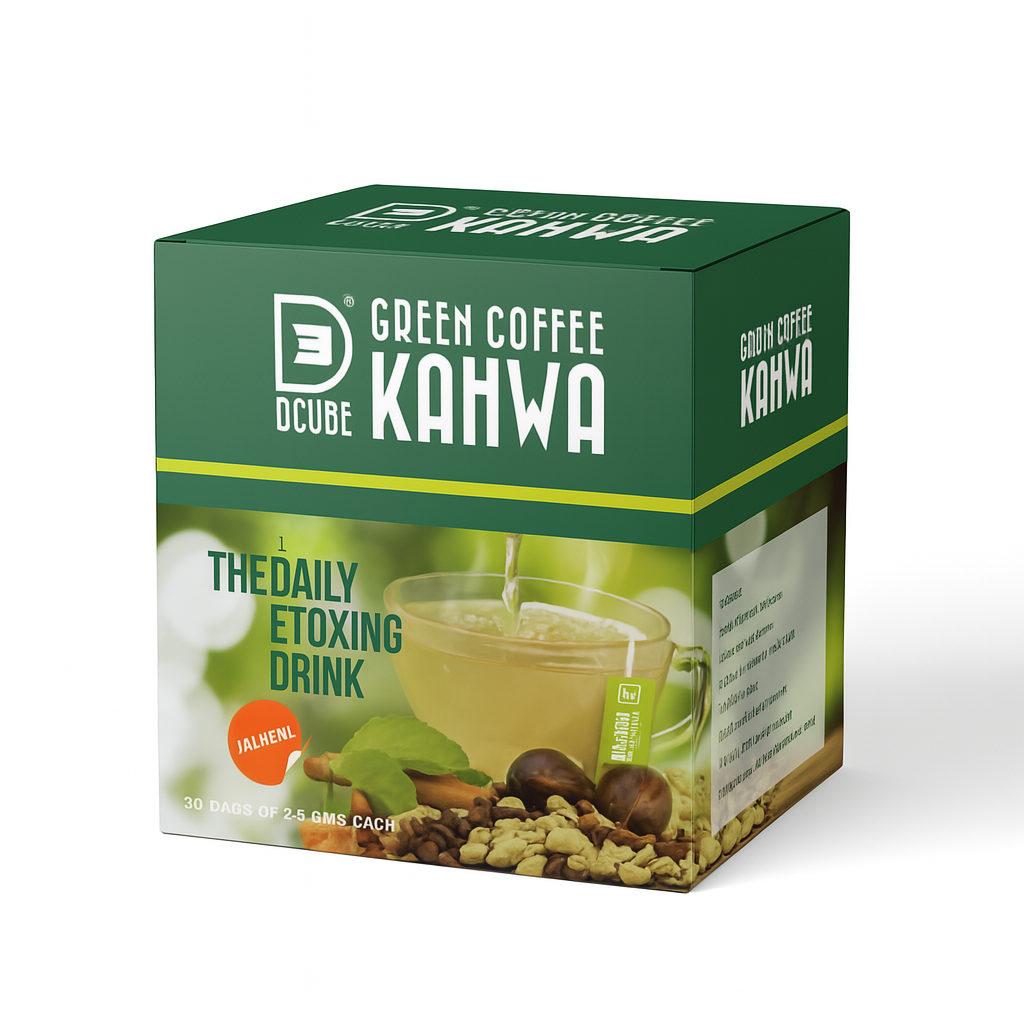 DCUBE REGULAR GREEN COFFEE KAHWA - Lemon Flavours 30 Bags