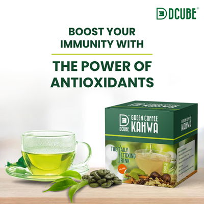 DCUBE REGULAR GREEN COFFEE KAHWA - Jaljira Flavours