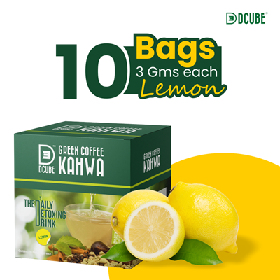 DCUBE REGULAR GREEN COFFEE KAHWA - Lemon Flavours