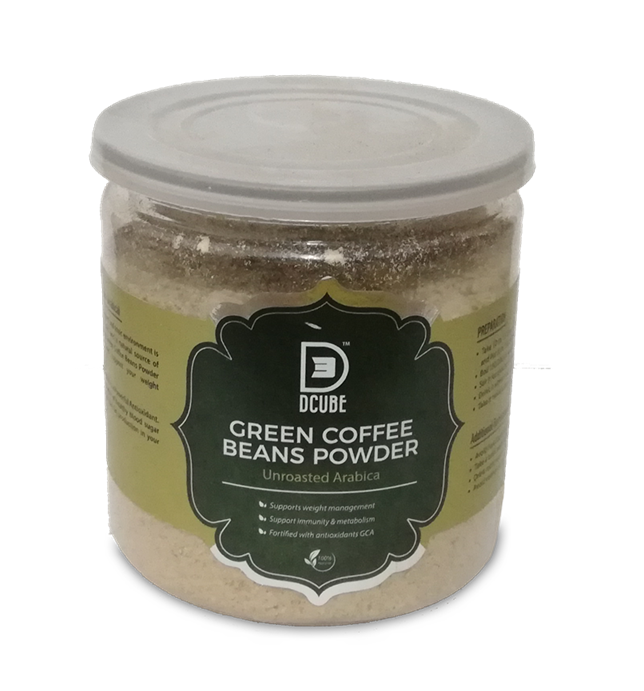 Dcube Green Coffee Beans Powder (200gm)