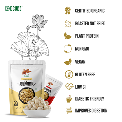 Roasty Toasty Makhana - Cheese Pepper Flavours 80gm
