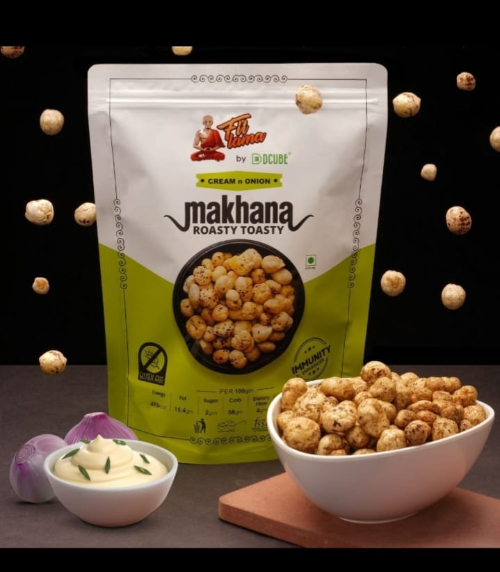 ROASTED MAKHANA CREAM N ONION 80GM