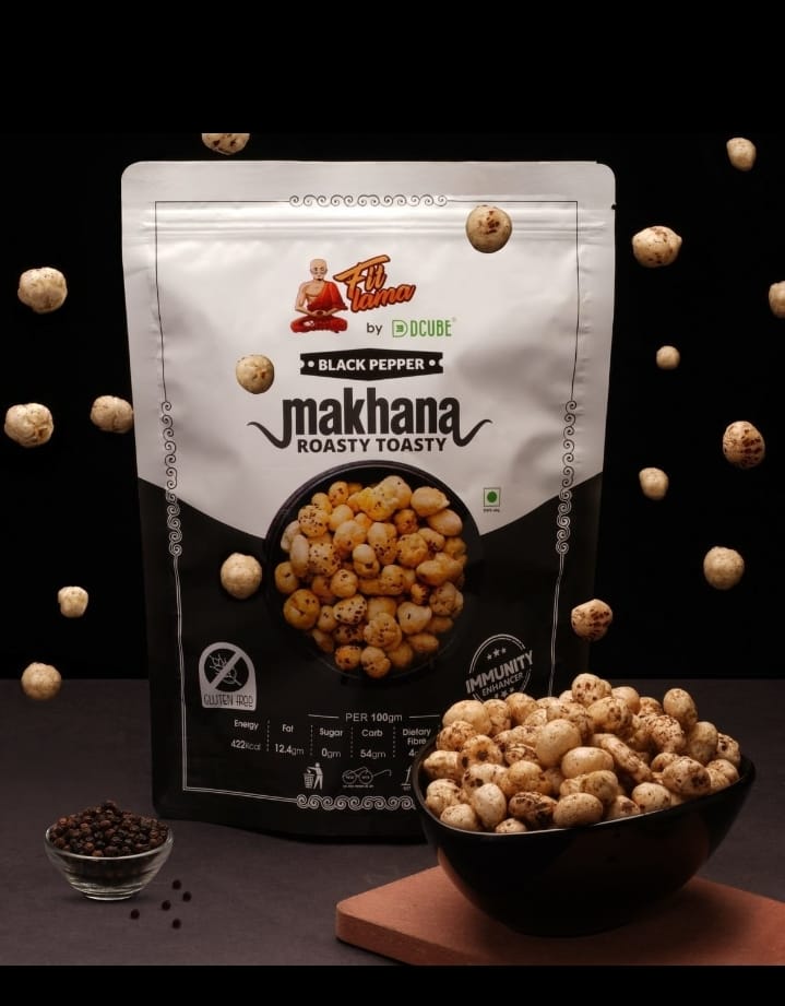 ROASTED MAKHANA BLACK PEPPER 80GM