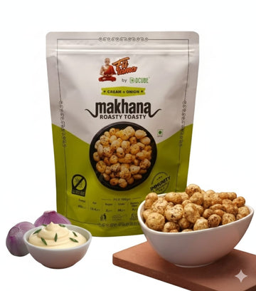 ROASTED MAKHANA CREAM N ONION 80GM