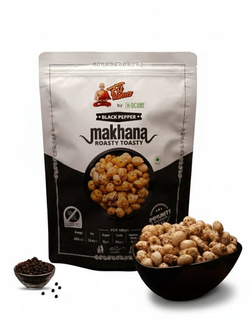 ROASTED MAKHANA BLACK PEPPER 80GM
