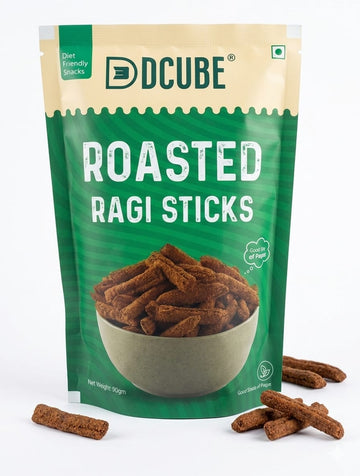 Dcube Roasted Ragi Masala Sticks 90GM