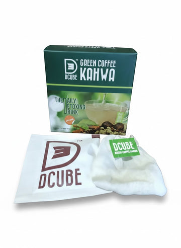 DCUBE REGULAR GREEN COFFEE KAHWA - Jaljira Flavours 30 Bags