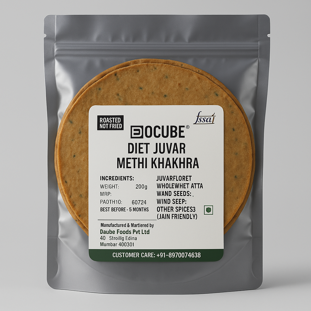 Dcube Diet Juvar Methi Khakhara 200gms